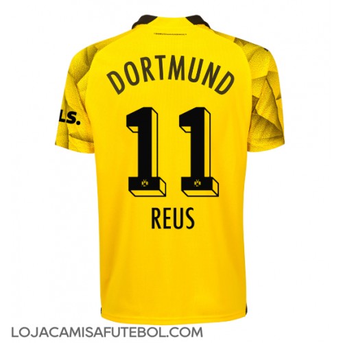 Camisa de Futebol Borussia Dortmund Marco Reus #11 Equipamento Alternativo 2023-24 Manga Curta